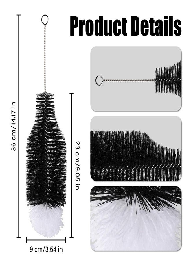 Aufee Bottle Brush for Sodastream Bottle 14.17" Water Bottle Brush with Gentle & Anti-Scratch Bristles Bottle Cleaner for Soda Stream Bottle, Cups, Glasswares - Image 2
